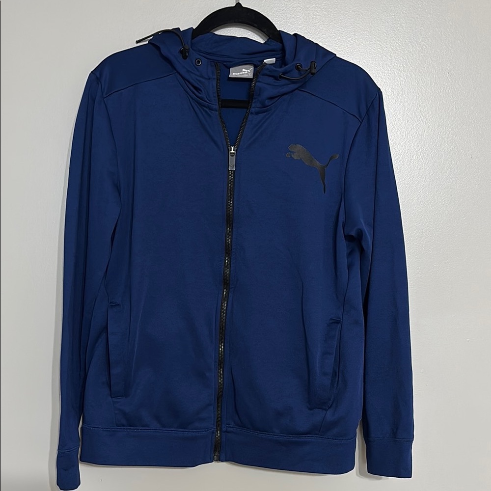 Puma Navy Full-Zip Hoodie